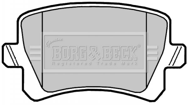 BORG & BECK Комплект тормозных колодок, дисковый тормоз BBP2044